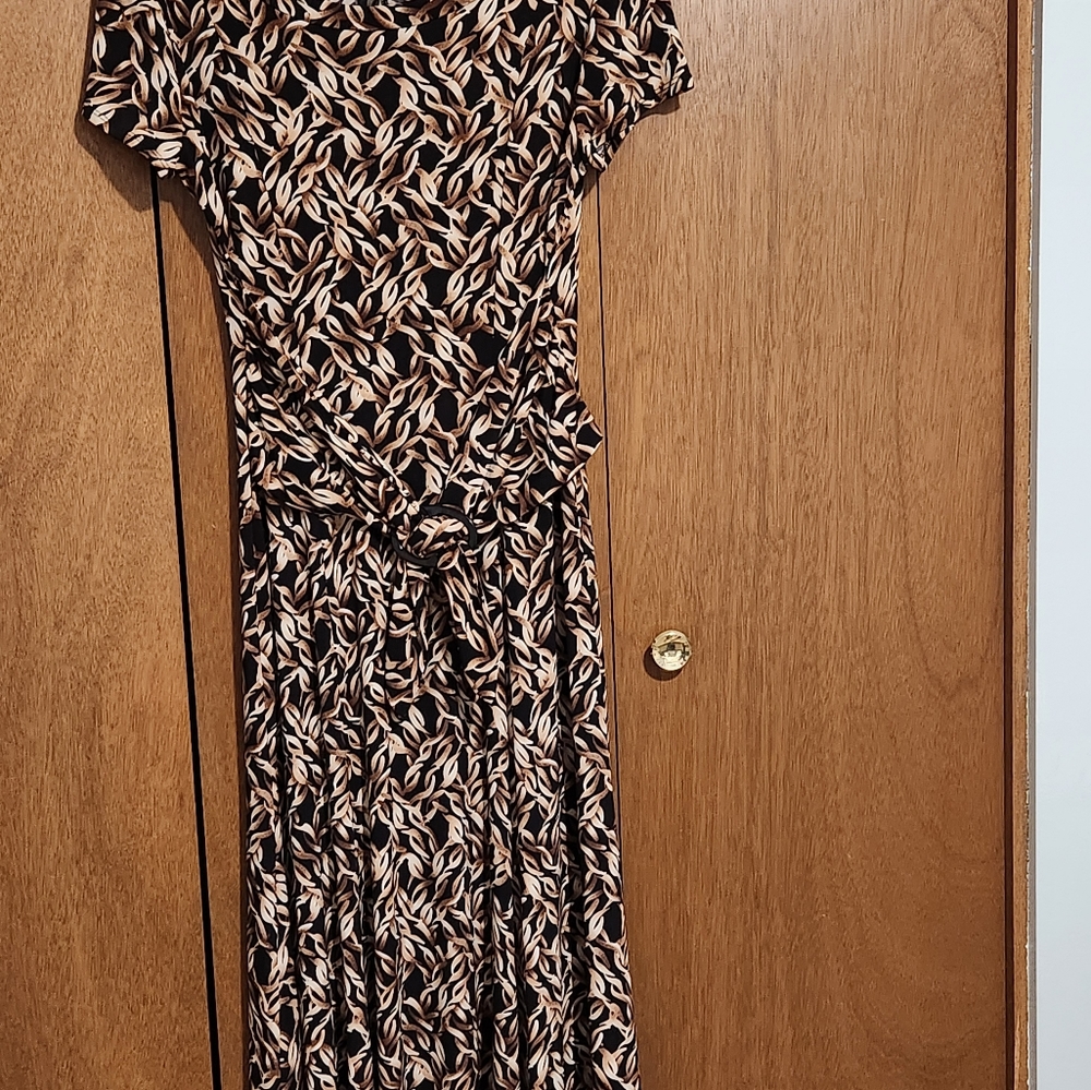 Office dress by Perceptions, Size 10, browns